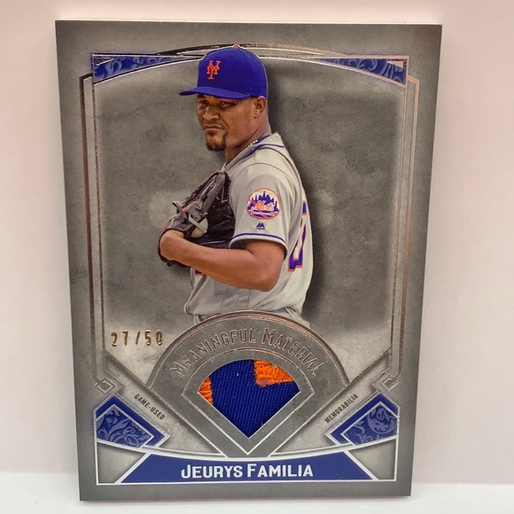 2017 Topps Meaningful Material Juerys Familia Mets 27/50...